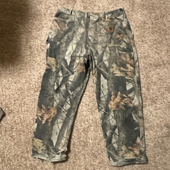 Vintages Y2K style Carhartt Real Tree Camo Carpenter Pants size 38x30 - Picture 2 of 4